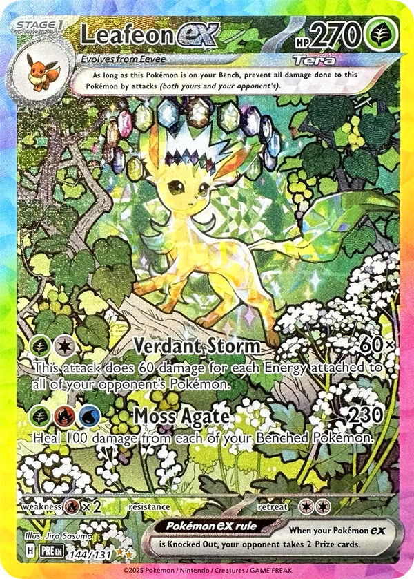 Leafeon ex - 144/131 - Special Illustration Rare - Prismatic Evolutions