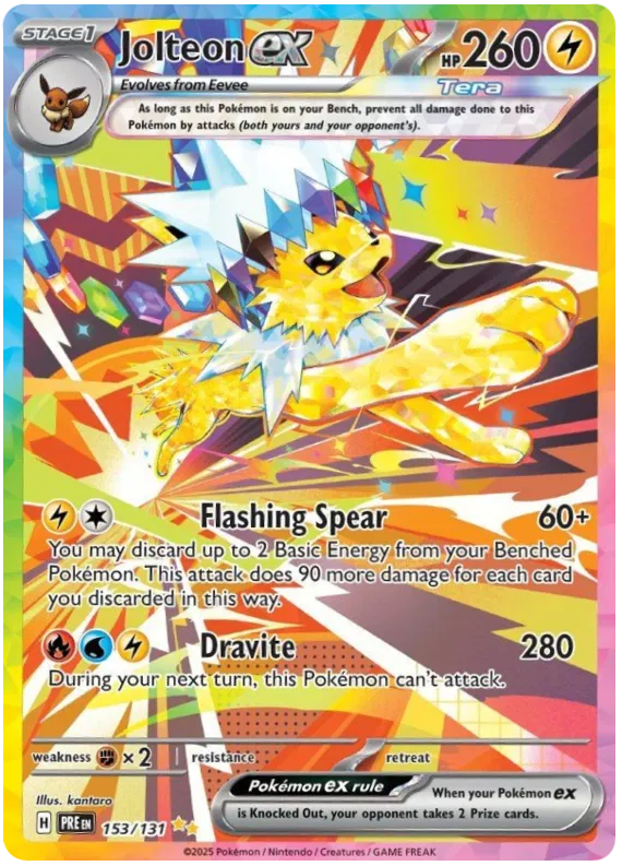 Jolteon ex - 153/131 - Special Illustration Rare - Prismatic Evolutions